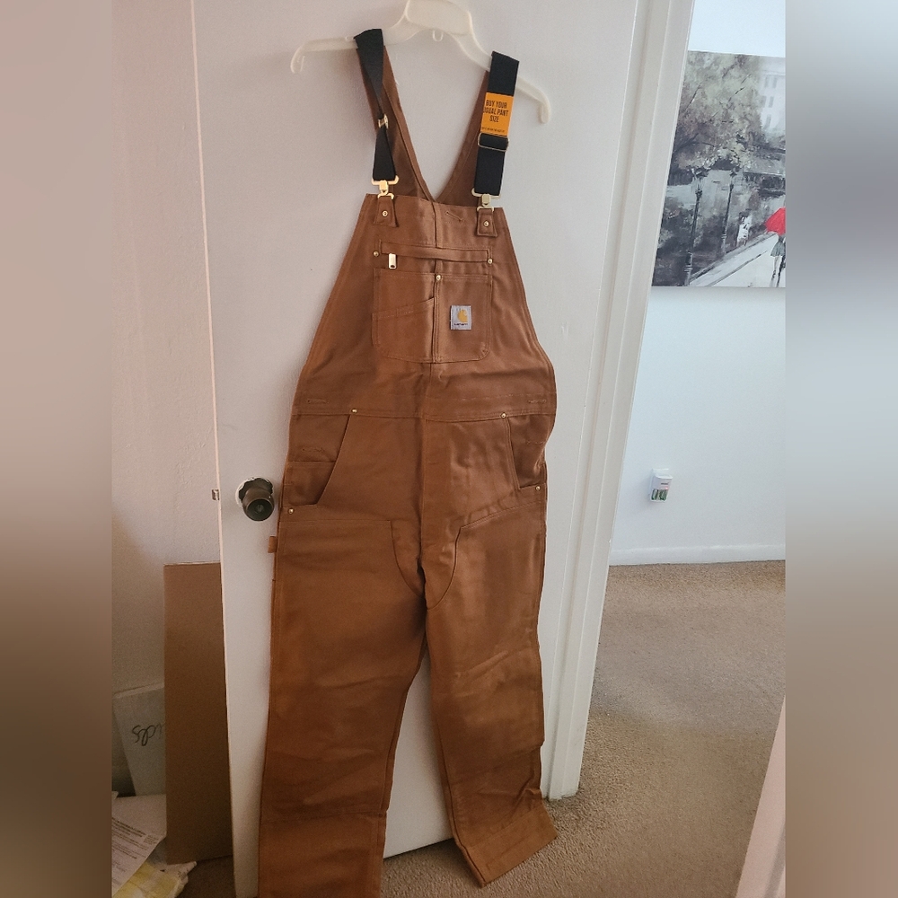 Carhartt brown Bib overalls